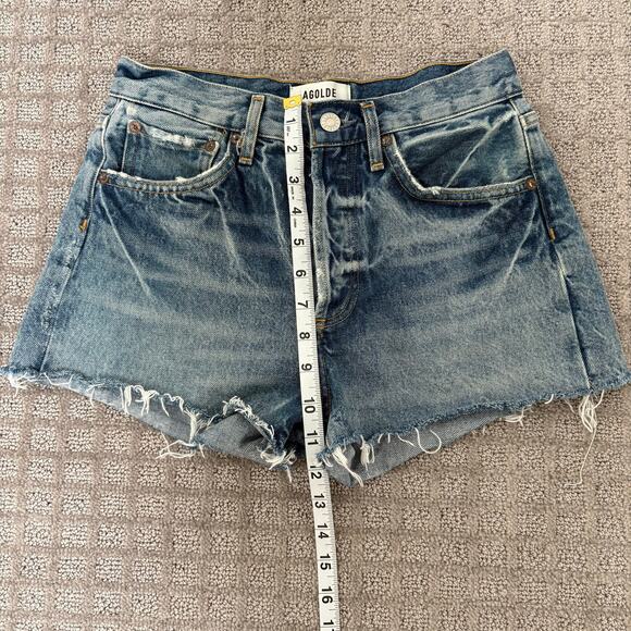 Agolde Parker Parker Vintage Cutoff organic denim in Mid Medium Wash Size 24 - Picture 3 of 7
